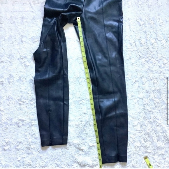 Zara Black Faux Leather Leggings - Picture 4 of 6